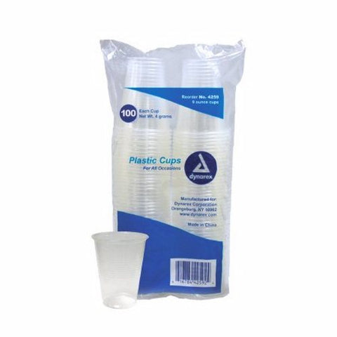 Dynarex, Drinking Cup Dynarex  9 oz. Translucent Plastic Disposable, Case Of 25