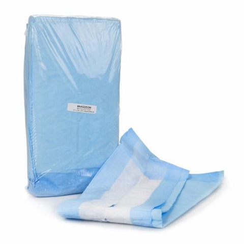 Underpad McKesson Classic 17 X 24 Inch Disposable Fluff / Polymer Light Absorbency Case of 300 by McKesson