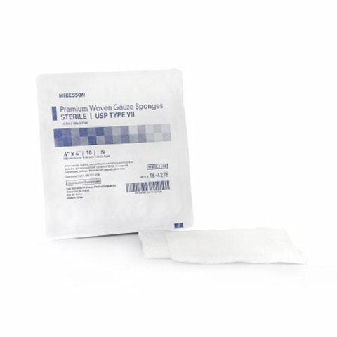 McKesson, Gauze Sponge 4 X 4 Inch 16-Ply Sterile 16-4276, Count of 72 McKesson
