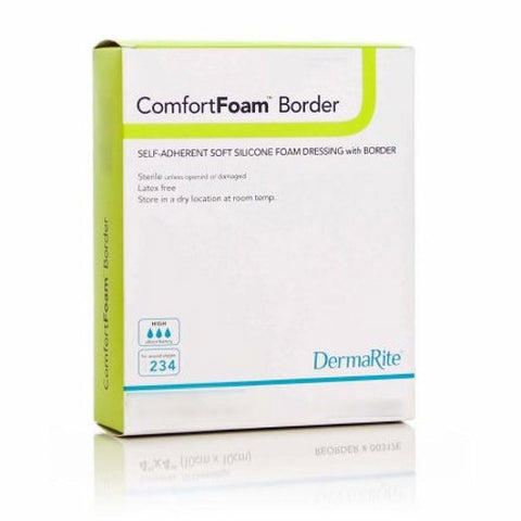DermaRite, Silicone Foam Dressing 9 X 9 Inch, Box Of 5 DermaRite