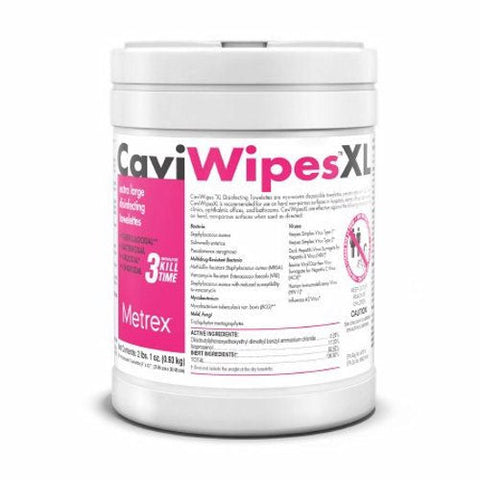 Metrex Research, Surface Disinfectant CaviWipes Alcohol Based Wipe 66 Count NonSterile Canister Disposable Alcohol Sc, Count of 1 Metrex Research
