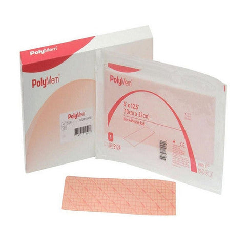 Polymem, Foam Dressing 4 X 12-1/2 Inch, Count of 12 Polymem