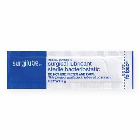 Surgilube, Lubricating Jelly Surgilube  5 Gram Individual Packet Sterile, 5 Grams, Box Of 144 Surgilube