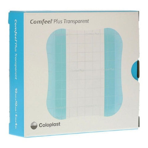 Coloplast, Hydrocolloid Dressing Comfeel  Plus Transparent 4 X 4 Inch Square Sterile, Box Of 10 Coloplast
