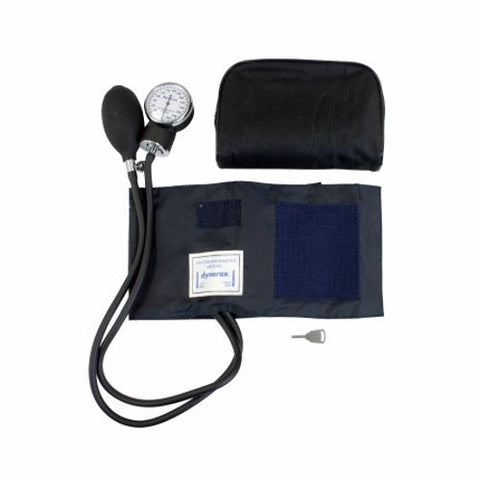 Dynarex, Aneroid Sphygmomanometer with Cuff Dynarex  2-Tube Inflation Pump Adult Size, 19-27 CM, 1 Each Dynarex
