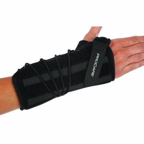DJO, Wrist Support Quick-Fit  Wrist II Removable Palmar Stay Nylon / Foam Left Hand Black One Size Fits M, Count of 1 DJO
