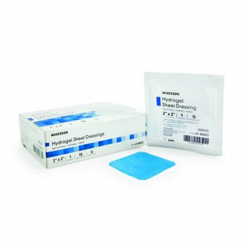McKesson, Hydrogel Dressing McKesson 2 X 2 Inch Square Sterile, Case Of 4 McKesson