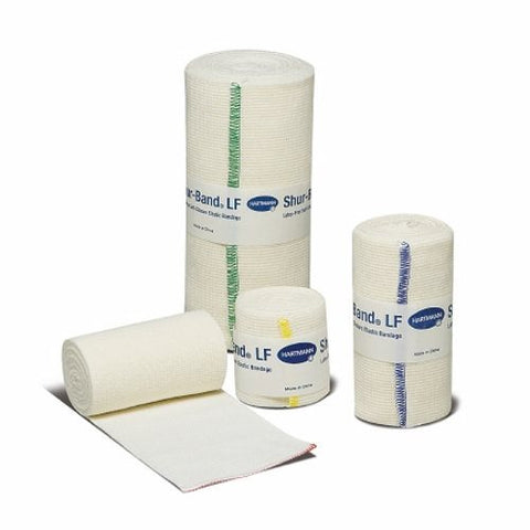 Hartmann Usa Inc, Elastic Bandage Shur-Band  LF 6 Inch X 10 Yard Standard Compression Single Hook and Loop Closure Nat, Box Of 6 Hartmann Usa Inc