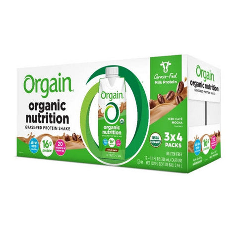Orgain, Oral Supplement Orgain  Organic Nutritional Shake Iced CafÃƒÂ© Mocha Flavor 14 oz. Container Carton Rea, Count of 12 Orgain