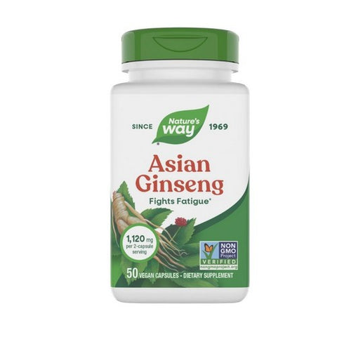 Asian Ginseng 50 Caps / White by Nature's Way