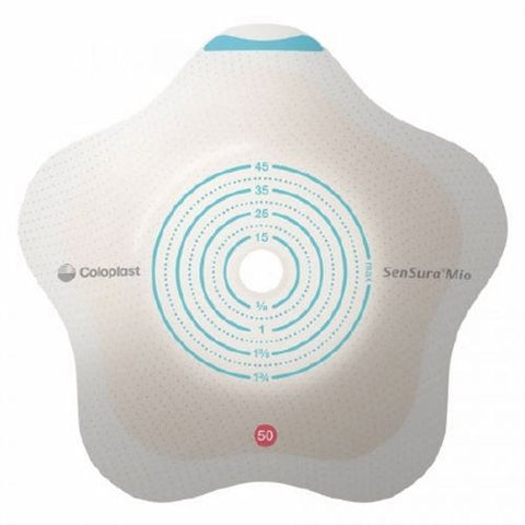 Coloplast, Ostomy Barrier SenSura  Mio Convex Flip Pre-Cut, Standard Wear Yellow Code 2 Inch Stoma, Box Of 5 Coloplast