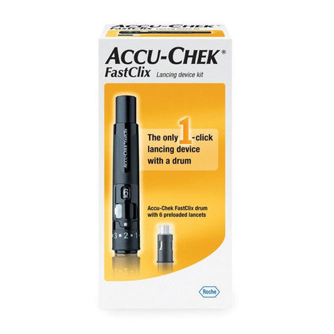 Accu-Chek, Fast Click Lancet for Lancing Device Non-Safety Twist Off Cap Multiple Sites, Count of 12 Accu-Chek