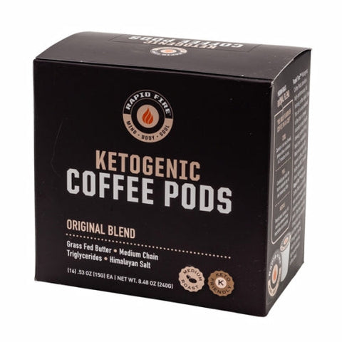 Rapid Fire, Ketogeninc Coffee Pods, 8.48 Oz Rapid Fire