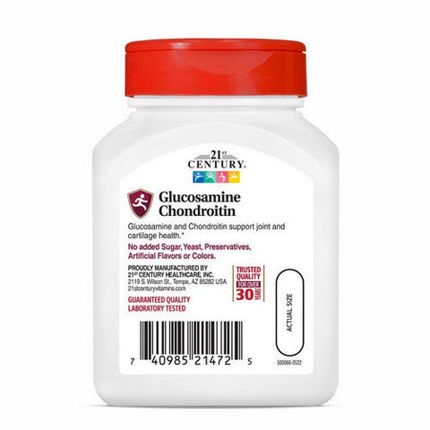 21st Century, Original Strength Glucosamine Chondroitin, 250 mg/200 mg, 60 Caps 21st Century