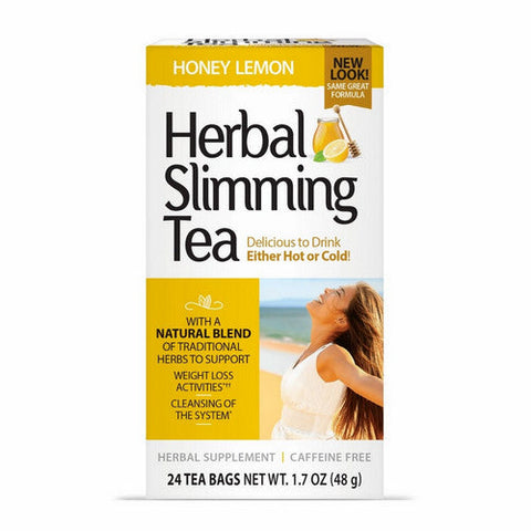 21st Century, Herbal Slimming Tea Honey Lemon, Honey Lemon 24 Bags