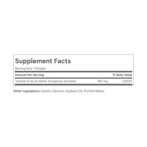 21st Century, Vitamin E, 268mg, 250 Softgels 21st Century
