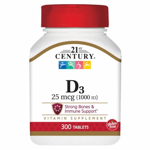 21st Century, Vitamin D3, 300 Tabs 21st Century
