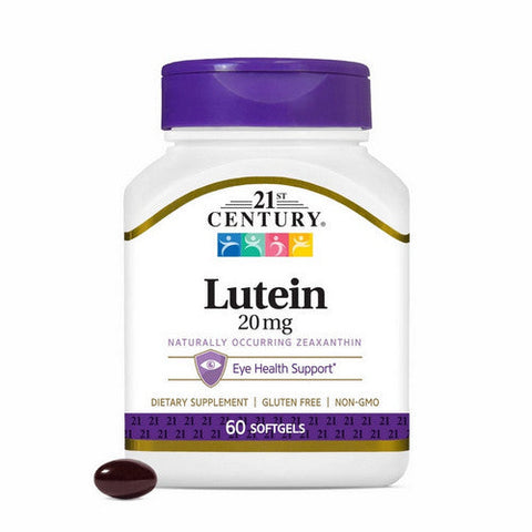 21st Century, Lutein, 20 mg, 60 Softgels 21st Century
