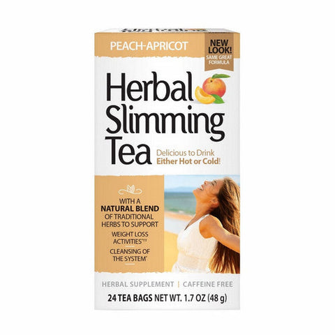 21st Century, Herbal Slimming Tea Peach-Apricot, Peach Apricot 24 Bags 21st Century