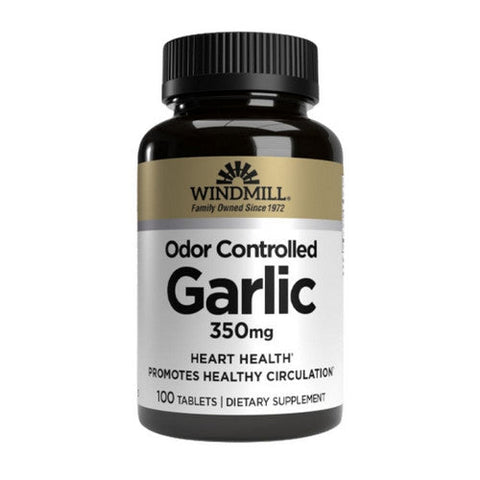 Windmill Health, Garlic Odor-Controlled, 350 mg, 100 Tabs Windmill Health