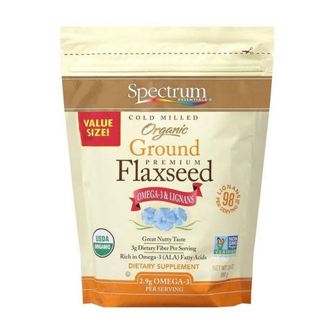 Spectrum Essentials, Organic Ground Premium Flaxseed, 24 Oz