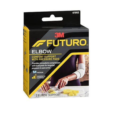 Futuro, Elbow Comfort Support with Pressure Pads Moderate Support Medium, 1 Each Futuro