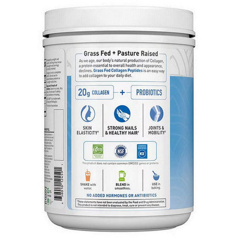 Garden of Life, Grass Fed Collagen Peptides Unflavored, 19.75 Oz Garden of Life