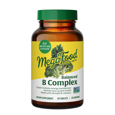 MegaFood, Balanced B Complex, 30 Tabs MegaFood