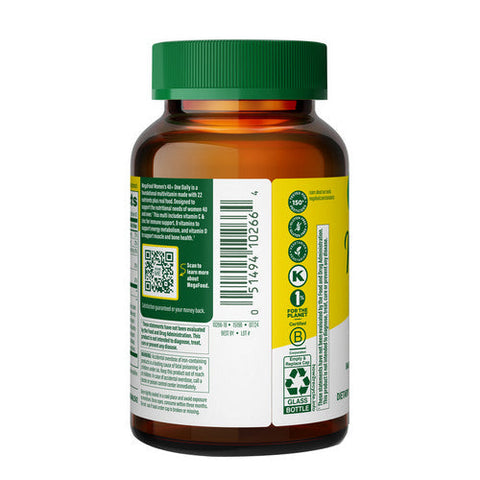 MegaFood, Women's 40+ One Daily Multivitamin, 60 Tabs MegaFood