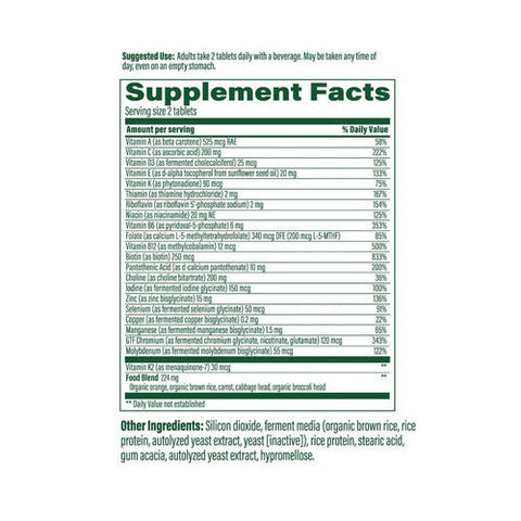 MegaFood, Men's 40+ Advanced Multivitamin, 60 Tabs MegaFood