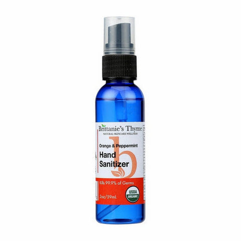 Brittaine's Thyme, Organic Hand Sanitizer, Orange 2 Oz Brittaine's Thyme