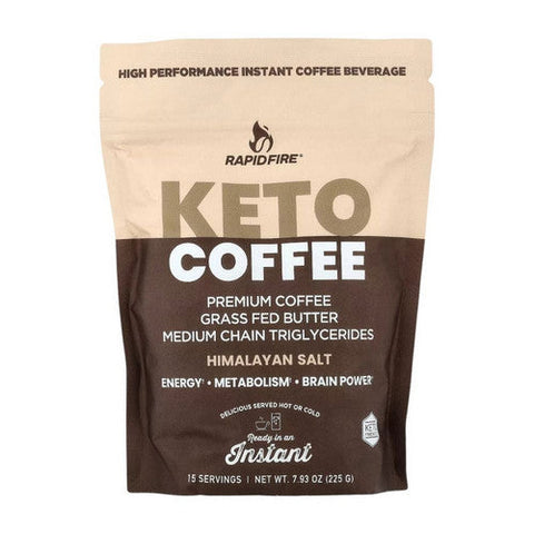 Rapid Fire, Ketogenic High Performance Instant Coffee Mix, 225 Grams Rapid Fire