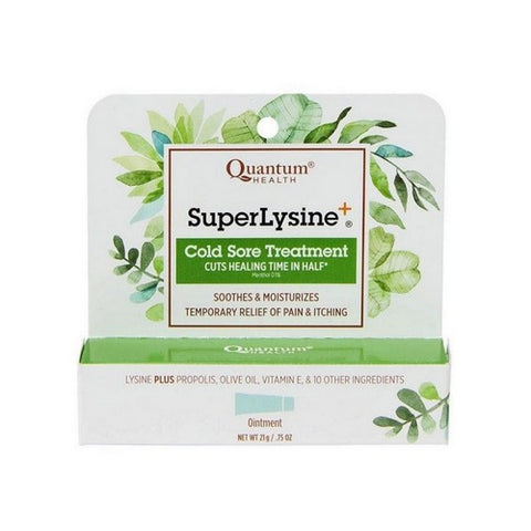 Quantum Health, Super Lysine Plus Cold Sore Treatment Ointment, Cream 0.75 Oz