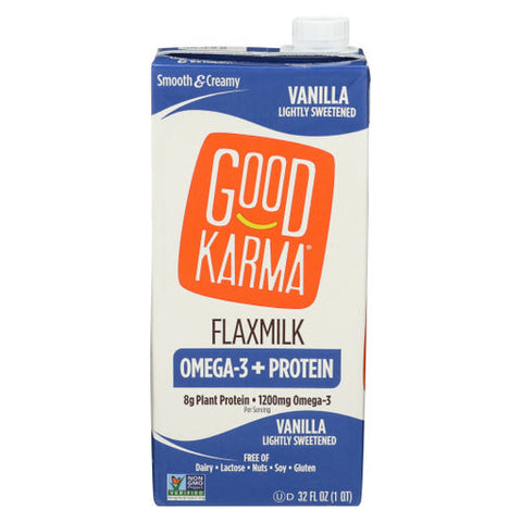 Good Karma, Flax Milk Protein Vanilla, 32 Oz(Case Of 6) Good Karma