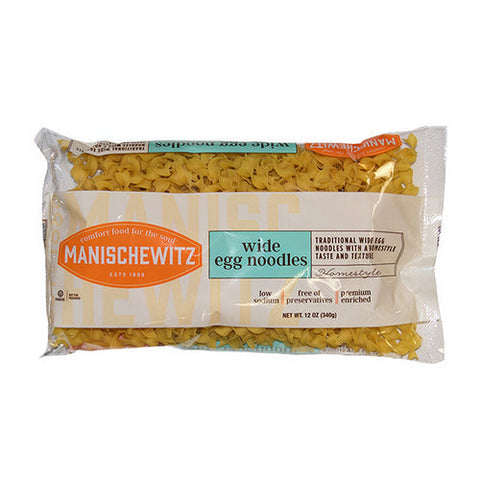 Manischewitz, Wide Egg Noodles, 12 Oz(Case Of 12) Manischewitz