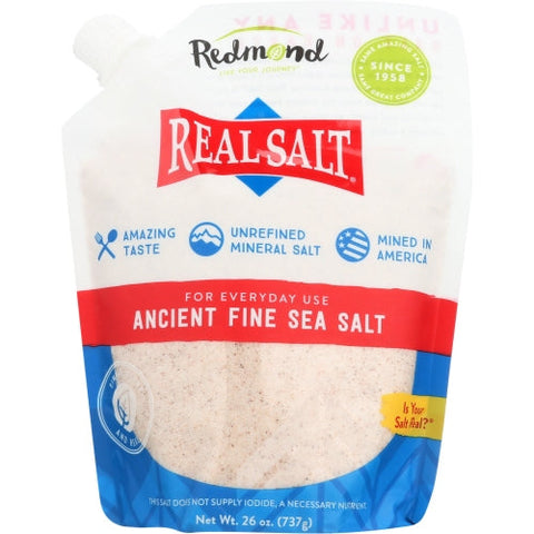 Redmond, Realsalt Stndup Pouch W S, 26 Oz(Case Of 6) Redmond