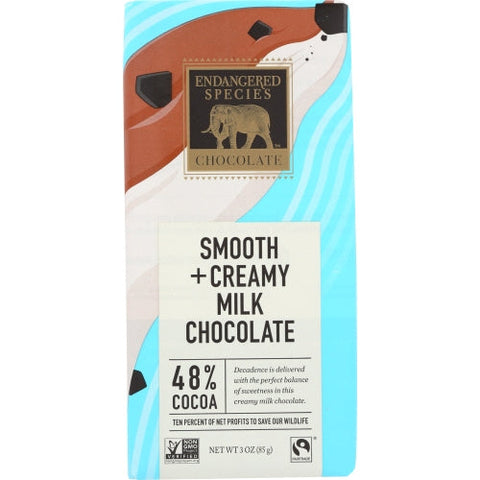 Endangered Species, Milk Chocolate Bar, 3 Oz(Case Of 12) Endangered Species
