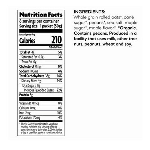 Natures Path, Organic Maple Nut Instant Oatmeal, 14 Oz(Case Of 6) Natures Path