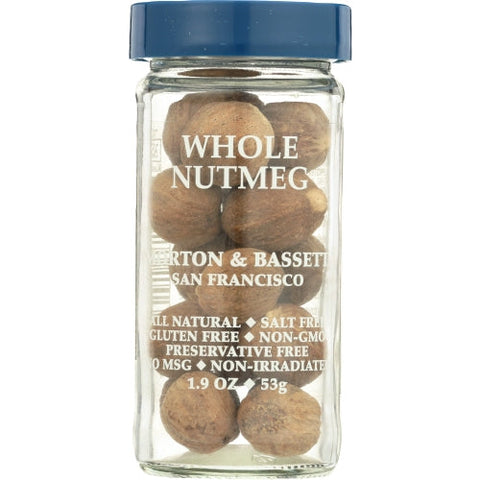 Morton & Bassett, Seasoning Whole Nutmeg, 2.2 Oz(Case Of 3) Morton & Bassett