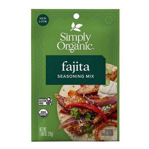 Simply Organic, Organic Fajita Seasoning Mix, 1 Oz Simply Organic