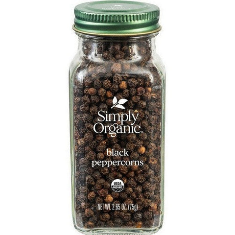 Simply Organic, Organic Whole Black Peppercorns, 2.65 Oz Simply Organic