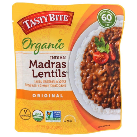 Tasty Bite, Organic Madras Lentils, 10 Oz(Case Of 6) Tasty Bite