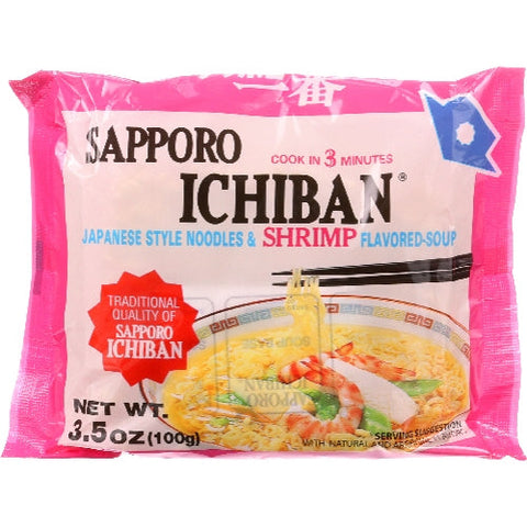 Sapporo, Ichiban Shrimp Flavored Ramen, 3.5 Oz(Case Of 24) Sapporo