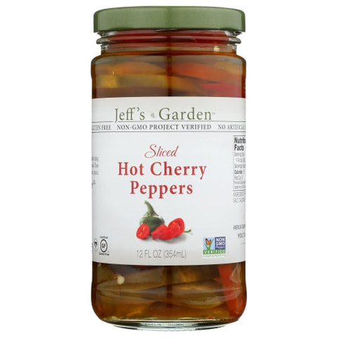 Jeff's GardenPatak, Sliced Hot Cherry Peppers, 12 Oz(Case Of 6) Jeff's GardenPatak