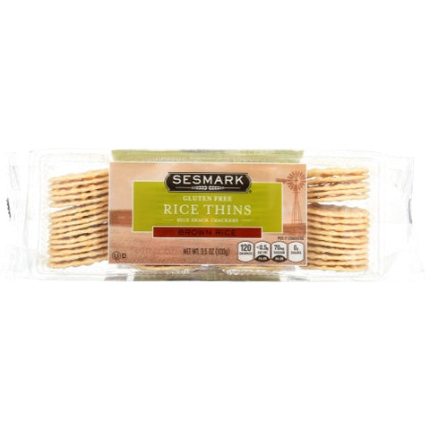 Sesmark, Rice Thin Gf Brown, 3.5 Oz(Case Of 12)