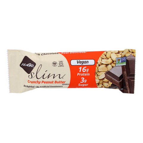 Nugo, Slim Crunchy Peanut Butter, Case of 12 X 1.59 Oz Nugo