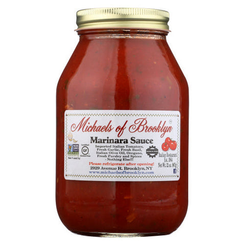 Michaels Of Brooklyn, Sauce Marinara, Case of 6 X 32 Oz