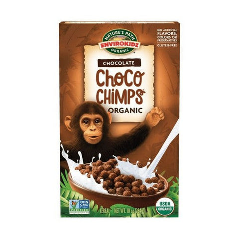 Nature's Path, Envirokidz Organic Choco Chimps Cereal Chocolate, 10 Oz(Case Of 12) Nature's Path
