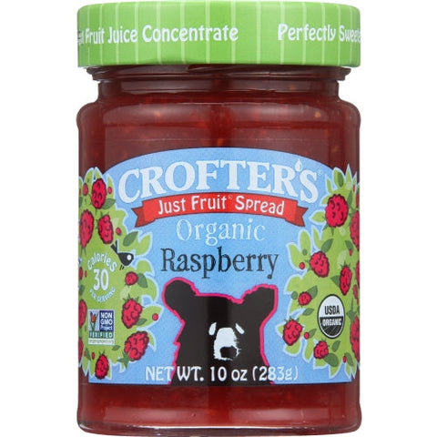 Crofters, Fruit Sprd Raspbry Org, 10 Oz(Case Of 6) Crofters