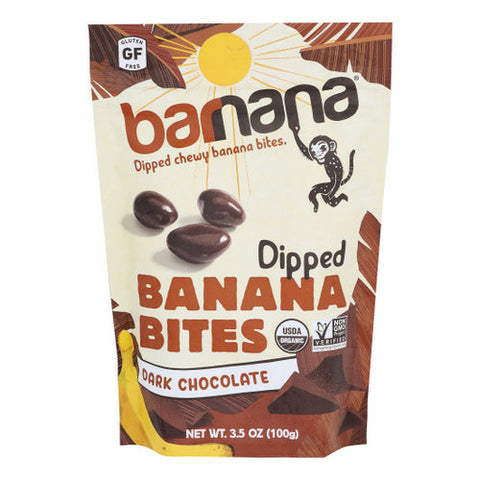 Barnana, Dipped Banana Bites Dark Chocolate, 3.5 Oz(Case Of 12) Barnana